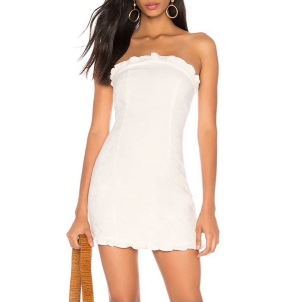 Revolve MinkPink denim complete clarity dress